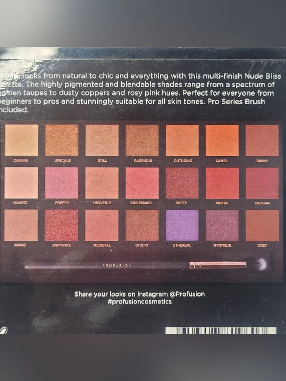 Profusion Cosmetics CHOCOLATES & NUDE BLISS 2 Palette Bundle 42 Shades Total